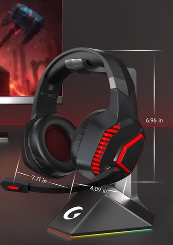 Captain 100 Gaming Headsets Wireless for PS5, PS4, Mac, Switch, PC, Computer - 2.4GHz Wireless & Bluetooth 5.2 Gamer Gaming Headphones Wireless, ENC Noise-Canceling Mic, 50MM Drivers, Blue in Kuwait