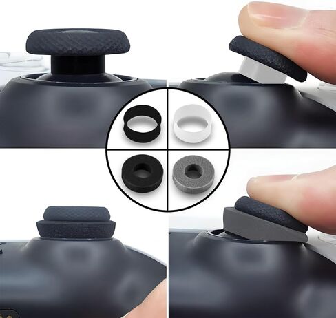 16 Pieces Rainbow Colors Thumb Grips Caps Joystick Cover Controller Performance for Games,Compatible with PlayStation PS5,PS4,Xbox Series X/S,Xbox One,Switch Pro,Anti-Slip Silicone in Saudi Arabia