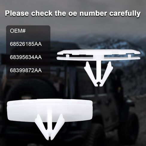 30pcs Clips Automotive, Fender Flare Clips for Stable Rocker Panel & Jeep Fender Accessories Parts for OEM#68526185AA Compatible with Gladiator JT in Saudi Arabia