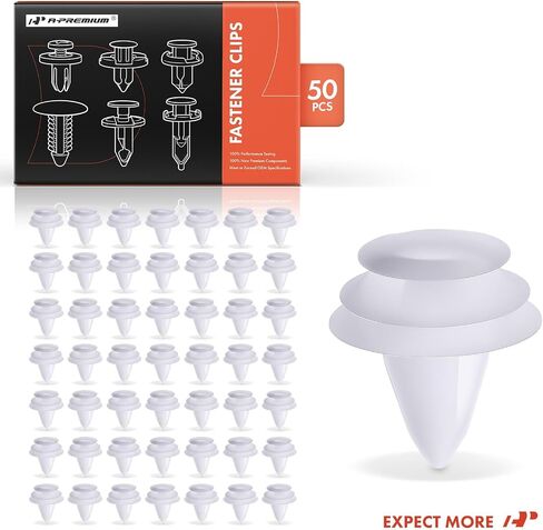 A-Premium 50 PCS Trim Panel Clip Clip Triple Head متوافق مع Nissan Altima ، Rogue ، Sentra ، Versa ، Frontier ، Murano ، Pathfinder ، Maxima ، Titan ، Armada ، Juke ، Kicks ، Xterra ، 350Z ، Cube in Saudi Arabia