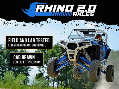SuperATV Heavy Duty Rhino 2.0 for Polaris RZR RS1 Stock Length Axle (2018+) - Front in Saudi Arabia