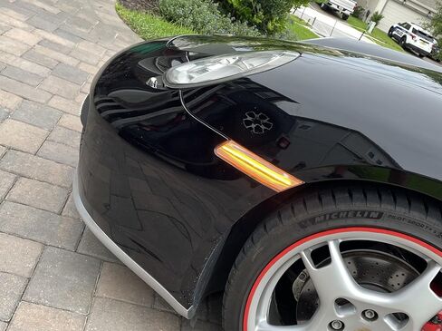 Ijdmtoy Euro Lens Clear Amber Full LED LED Side Marker Light Kit متوافق مع Porsche 2006-2012 Cayman/Boxster ، 2005-2012 911 ، مدعوم من 60-SMD LED ، استبدل OEM Amber أو Sidemarker الواضح in Saudi Arabia