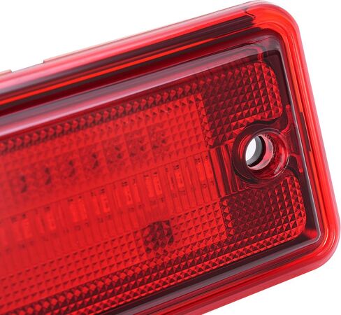 HECASA LED Side Marker Lights Compatible with 1978-1987 Chevrolet Chevy El Camino Malibu GMC Caballero Rear Fender Flare Bumper Signal Lamps Replacement for 913417 (2Pcs Smoke Lens Red Light) in Saudi Arabia