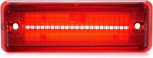 HECASA LED Side Marker Lights Compatible with 1978-1987 Chevrolet Chevy El Camino Malibu GMC Caballero Rear Fender Flare Bumper Signal Lamps Replacement for 913417 (2Pcs Smoke Lens Red Light) in Saudi Arabia