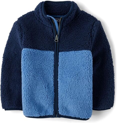 The Children's Place,Baby Boys,and Toddler Cozy Fuzzy Sherpa Jacket,Hay Stack,4 Years in Saudi Arabia