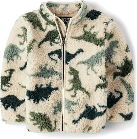 The Children's Place,Baby Boys,and Toddler Cozy Fuzzy Sherpa Jacket,Hay Stack,4 Years in Saudi Arabia