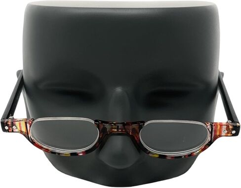 Ib The Hunter Colorful Retro Half تحت إطار نظارات القراءة خمر +22.50 أسود وسلحفاة (متضمنة القضية المحمولة) in Kuwait