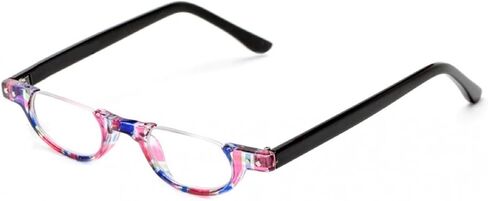 Ib The Hunter Colorful Retro Half تحت إطار نظارات القراءة خمر +22.50 أسود وسلحفاة (متضمنة القضية المحمولة) in Kuwait