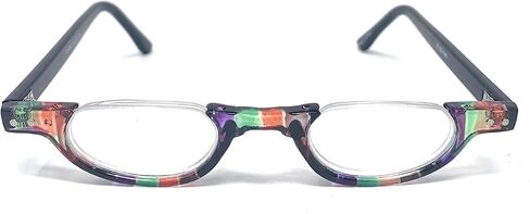 Ib The Hunter Colorful Retro Half تحت إطار نظارات القراءة خمر +22.50 أسود وسلحفاة (متضمنة القضية المحمولة) in Kuwait