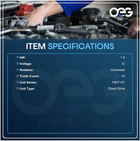OEG Parts New Starter Compatible with Hyster Fork Lift Truck H-30-60F 4-181 GM H-30-60H H-60-110E H100E H110E Gas & LPG Engines S-40-50F S-40-60ES S-40-60XL 2135890 284074 3001023 3136101 335867 in Saudi Arabia