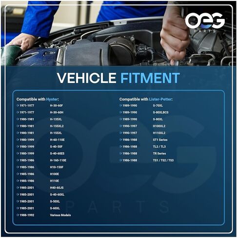 OEG Parts New Starter Compatible with Hyster Fork Lift Truck H-30-60F 4-181 GM H-30-60H H-60-110E H100E H110E Gas & LPG Engines S-40-50F S-40-60ES S-40-60XL 2135890 284074 3001023 3136101 335867 in Saudi Arabia