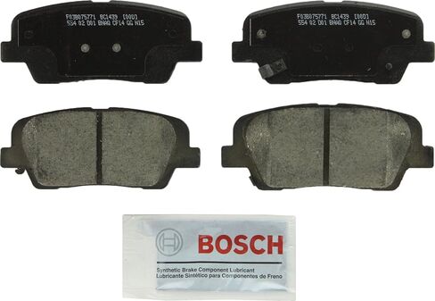 BOSCH BC1439 QuietCast Premium Ceramic Disc Brake Pad Set - Compatible with Select Hyundai Santa Fe, Santa Fe Sport, Santa Fe XL; Kia Sorento; REAR in Saudi Arabia