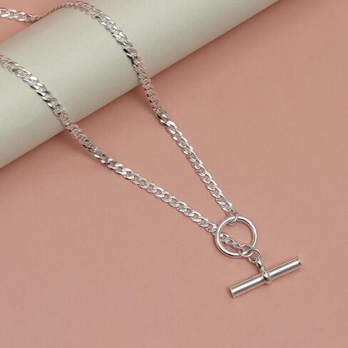 LeCalla 925 Sterling Silver Lariat Y Necklace for Women | Adjustable Toggle Clasp Necklace | Accessories for Women | Gifts for Her 20 Inches in Saudi Arabia