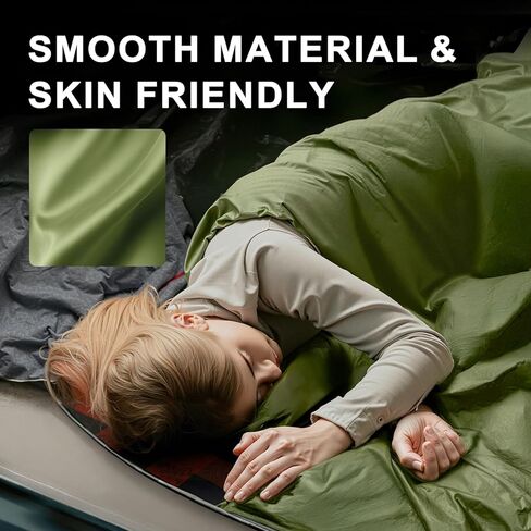 Ultralight Warm Weather Sleeping Bag - Portable, Waterproof, Compact Lightweight, Comfort with Compression Sack - Great for Outdoor Camping, Backpacking & Hiking in Kuwait