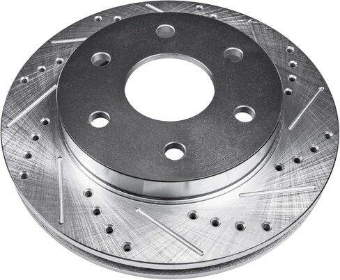 Detroit Axle - دوارات الفرامل الأمامية لبويك Rainier SSR Chevy Trailblazer GMC Envoy Ascender 9-7x محفورة ومزودة بالفرامل المحفورة ببديل الفرامل: 12.8 بوصة دوارات in Kuwait