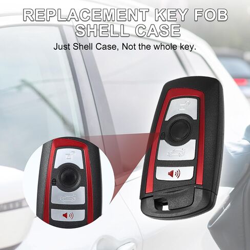 Key Fob Shell Case for BMW 328i 2013-2016 4 Buttons Plastic Replacement | Keyless Entry Remote Control Key Shell Case 1 Pcs for BMW 435i 14-2016 in Saudi Arabia