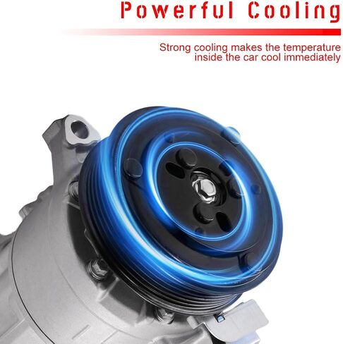 CCIYU A/C Compressor with Clutch A/C Air Compressor for Car 2013-2015 for Cadillac ATS 3.6L Air Conditioning Compressor for 14-22263C in Saudi Arabia