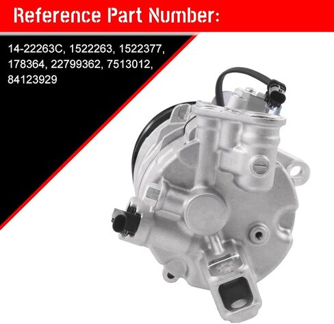 CCIYU A/C Compressor with Clutch A/C Air Compressor for Car 2013-2015 for Cadillac ATS 3.6L Air Conditioning Compressor for 14-22263C in Saudi Arabia