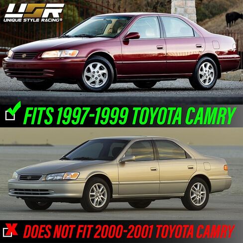 USR 97-99 Camry Corner Light – Front Turn Signal Corner Lamps (Left + Right) Pair - Compatible with 1997-1999 Toyota Camry All Models/Trims (CLEAR CORNER LIGHTS with AMBER BULBS) in Saudi Arabia