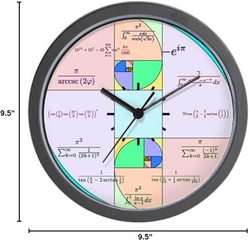 CafePress Golden Ratio Math Clock 10" Wall Clock for Livingroom, Kitchen, or Office in Saudi Arabia