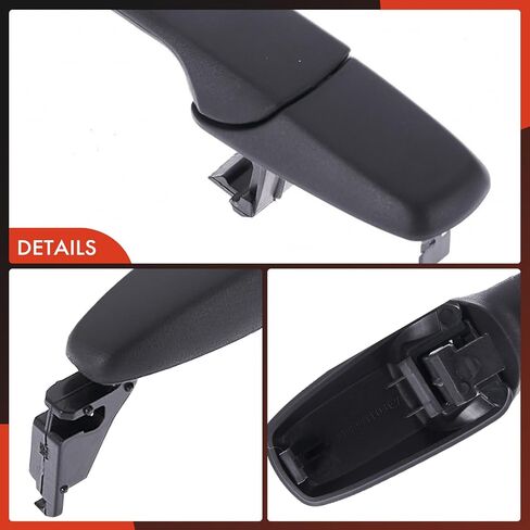 A-Premium Front or Rear Right Passenger Side Exterior Door Handle Compatible with Ford Edge 2007 2008 2009 2010, Textured Black, Replace# 7T4Z7826684A in Saudi Arabia
