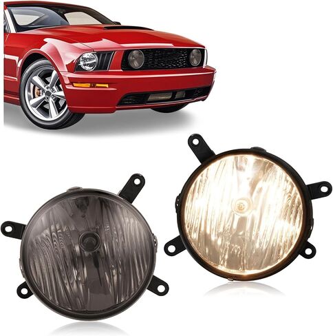 مصابيح الضباب Hecasa W/لمبات زوج الهالوجين متوافق مع 2005-2009 Ford Mustang GT بديلة لـ FO2593207 FO2592207 مصلحة ضباب الدافع الصد in Saudi Arabia