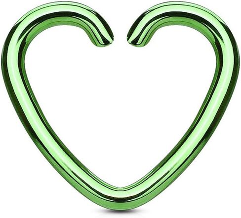 Covet Jewelry Heart Ring IP مطلي 316L من الصلب الجراحي للغضروف/tragus/daith والمزيد in Saudi Arabia