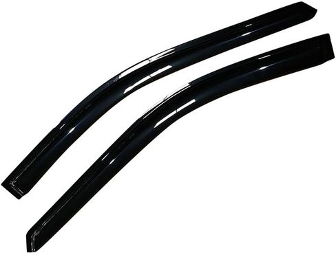 FREEMOTOR802® Tape-on Side Window Visors Wind Deflectors Rain Guards Vent Visors, Compatible with 1996-2007 Chrysler Town & Country & Dodge Caravan, Slim Style Smoke Tinted Acrylic 2 Pieces in Saudi Arabia