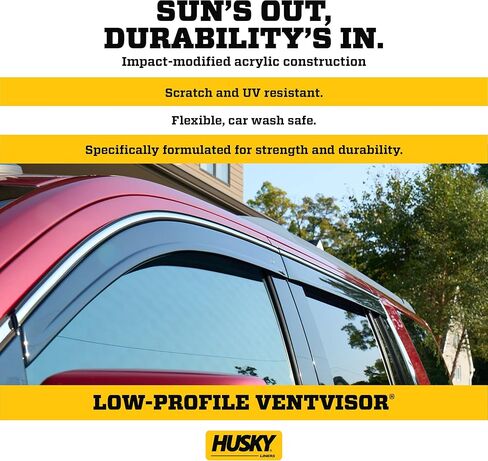 Husky Liners Low Profile Ventvisors/Rain Guards | Fits 2019-2025 Ram 1500 (Includes TRX), Mega Cab, 4 pc. | Smoke - 2864064 in Saudi Arabia
