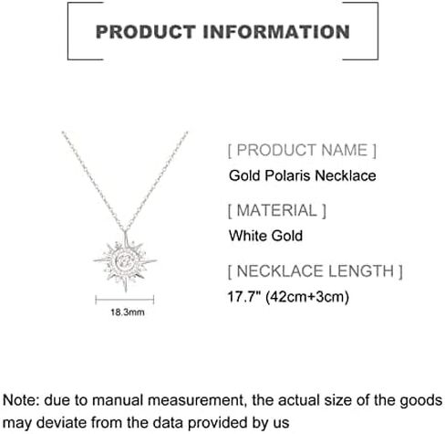 Women's 14K Gold Moissanite Polaris Necklace, Celestial Starry Sky Inspired Pendant, Stylish Fashion Jewelry Gift for Her in Saudi Arabia