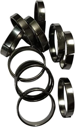 Iron ring ShaniChalla Iron Adjustable Black Metal Rings Set, 11 Pieces in Saudi Arabia
