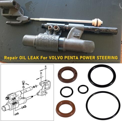 For Volvo Penta Power Steering Actuator Repair Kit 3812269 3860883 3862210 21910902 3862513 FSM018, Repair Steering Actuators Oil Leak Seal Kit in Saudi Arabia