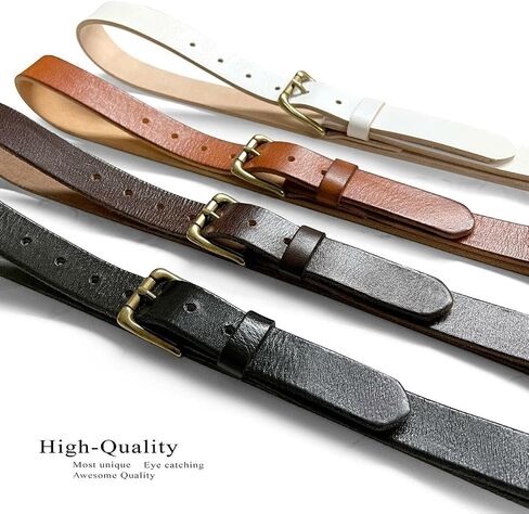 Women's 1-1/8"(30mm) wide Full Grain Genuine Leather One Piece Casual Dress Belt or Studded Punk Jean Belt in Saudi Arabia