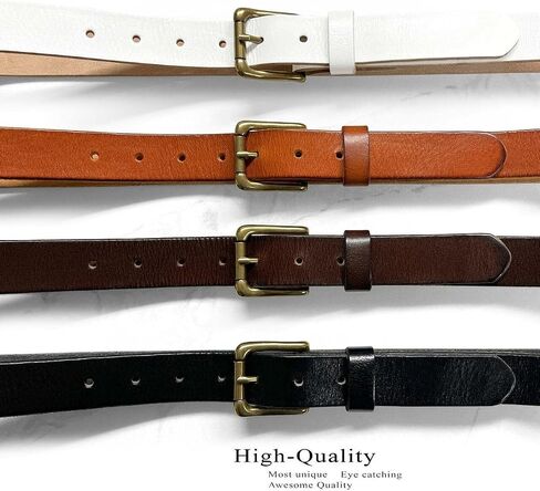 Women's 1-1/8"(30mm) wide Full Grain Genuine Leather One Piece Casual Dress Belt or Studded Punk Jean Belt in Saudi Arabia