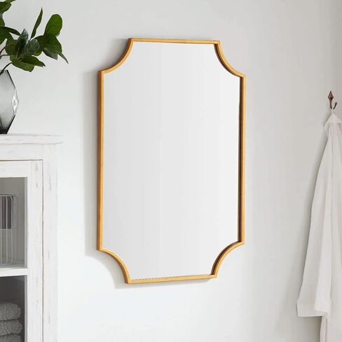 أجهزة توقيع 442707 Ulric 24 "× 35" مرآة الحمام مؤطرة الحديد - الفضة العتيقة in Kuwait
