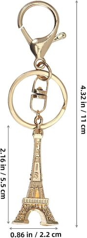 Vosarea eiffel Tower keyring الفرنسية التذكارية التذكارية مفتاحية تمثال تمثال حقيبة معلقة سحر قلادة سحر لديكور الجدول مجوهرات عيد ميلاد ذهبي in Saudi Arabia