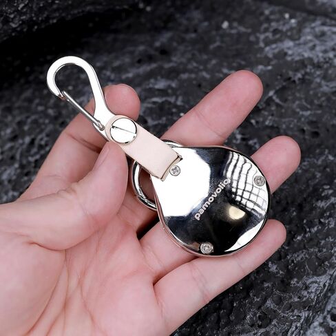 Keychain Vegetable Tanned Leather for Apple Airtags metal alloy case lost Luggage Pets car key Holder Carabiner Finders in Kuwait