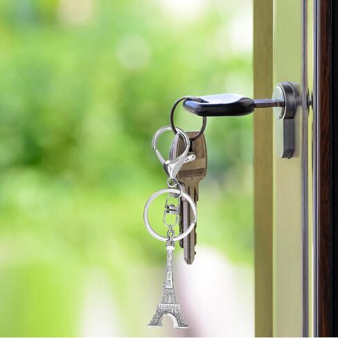 Vosarea eiffel Tower keyring الفرنسية التذكارية التذكارية مفتاحية تمثال تمثال حقيبة معلقة سحر قلادة سحر لديكور الجدول مجوهرات عيد ميلاد ذهبي in Kuwait