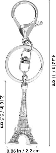 Vosarea eiffel Tower keyring الفرنسية التذكارية التذكارية مفتاحية تمثال تمثال حقيبة معلقة سحر قلادة سحر لديكور الجدول مجوهرات عيد ميلاد ذهبي in Kuwait