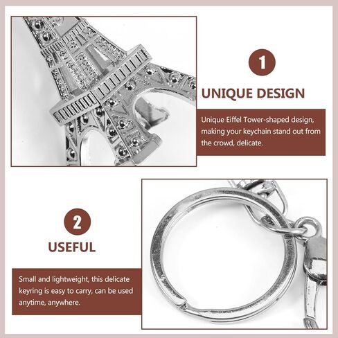 Vosarea eiffel Tower keyring الفرنسية التذكارية التذكارية مفتاحية تمثال تمثال حقيبة معلقة سحر قلادة سحر لديكور الجدول مجوهرات عيد ميلاد ذهبي in Kuwait