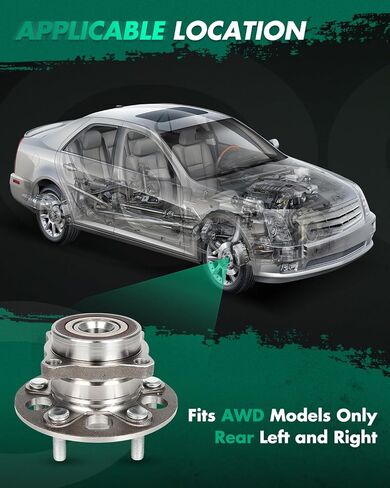 Scitoo 1PC 512632 محمل العجلات لعام 2017-2022 لـ Honda CR-V 5 LUG W/ABS in Saudi Arabia