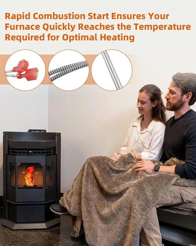 SRV7000-660 Igniter Fit for PelPro Pellet Stove PP130 PP130-B PP60 PP60-B PP70 PPC90 Cast Iron TSC90 Cast Iron, Fit for Pleasant Hearth Pellet Stoves PH35PS PH50PS PH50CABPS, 2 Pack in Saudi Arabia