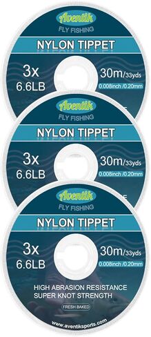 3/4 عبوات Aventik Fly Fishing Tippet Fresh Beded Leader Line Line Tippet Holder Invisible Fly Fishing Bass Fishing Carp Saltwater Line in Kuwait