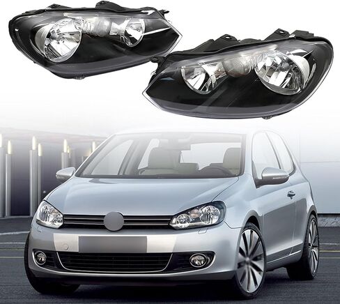 استبدال مجموعة المصباح الأمامي GXYWADY لعام 2010-2014 Golf/Jetta Sportwagen (MK6) المصابيح الأمامية اليسرى والأيمن 5K0941005C ، 5K0941006C in Saudi Arabia
