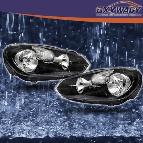 استبدال مجموعة المصباح الأمامي GXYWADY لعام 2010-2014 Golf/Jetta Sportwagen (MK6) المصابيح الأمامية اليسرى والأيمن 5K0941005C ، 5K0941006C in Saudi Arabia