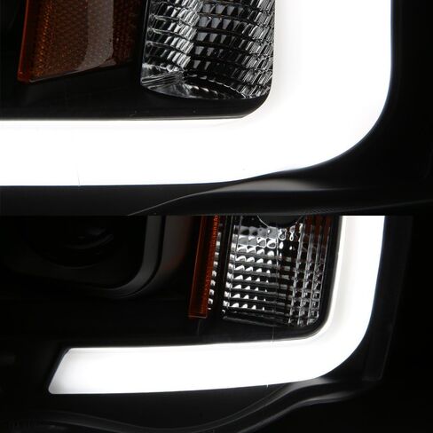 AKKON - For 2002-2005 Dodge Ram 1500 03-05 2500 3500 Black LED Tube Projector Headlights Pair Left+Right Side in Saudi Arabia
