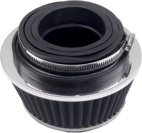 New Air Filter Compatible With Universal Clamp-On Round Reverse Tapered Washable Filter 3 in/3.5 in/4 in Flange ID, 2.625 in (67 mm) Height, 6 in (152 mm) Base, 4.75 in Top, SPE-8161 in Saudi Arabia