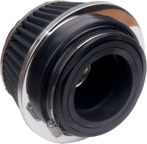 New Air Filter Compatible With Universal Clamp-On Round Reverse Tapered Washable Filter 3 in/3.5 in/4 in Flange ID, 2.625 in (67 mm) Height, 6 in (152 mm) Base, 4.75 in Top, SPE-8161 in Saudi Arabia