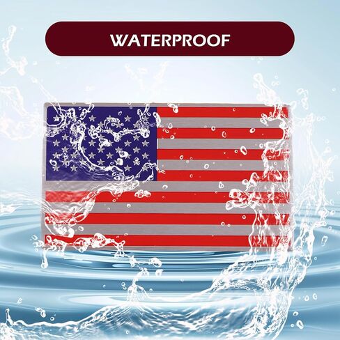 2PCS American Flag Emblem Secal ، ملصقات العلم الأمريكية ثلاثية الأبعاد ، ملصقات مصد سيارة "× 3" ، شارات غير عكسية للشعار للسيارات ، سيدان ، سيارات الدفع الرباعي ، RV (أسود) in Kuwait