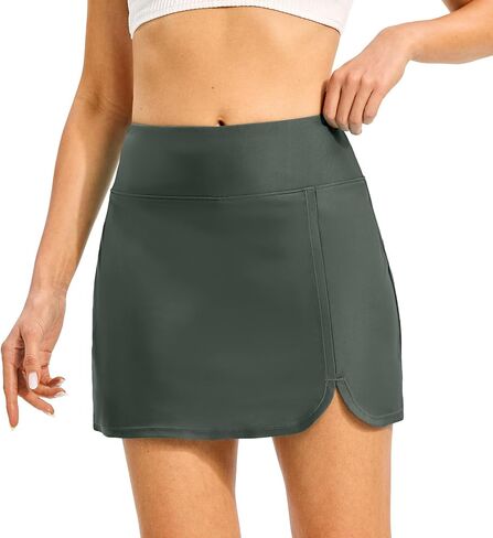 Rdruko Women's Swim Skirts High Waisted Tummy Control Bathing Suit Skirts Bottoms with Pockets Built-in Shorts in Saudi Arabia